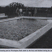 Swimming pool at Werrington Park made by the boys and finished during the year
