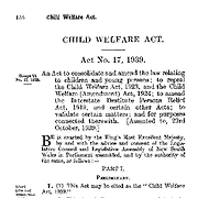 Child Welfare Act 1939