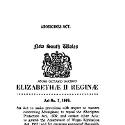 Aborigines Act 1969