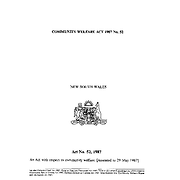 Community Welfare Act 1987