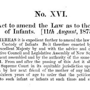 Custody of Infants Act 1875