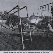 Limited playing area has been used to maximum advantage at "Royleston"