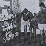 A classroom shop at Werrington Park - a practical lesson in money sums for intellectually handicapped lads [original caption]