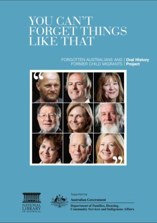Forgotten Australians and Former Child Migrants Oral history project