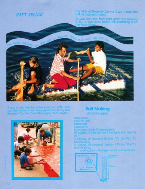 Raft afloat [Beverley Cottages] | Find and Connect